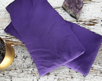 Lavendel warm/koud – oogkussen met optionele pepermunt