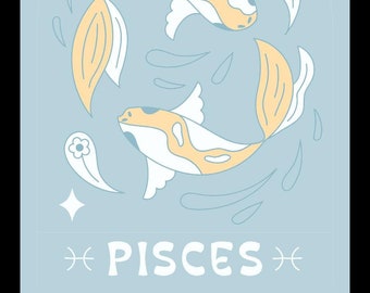 Funda de pizarra con inserto impreso (para funda de iPhone) - Koi