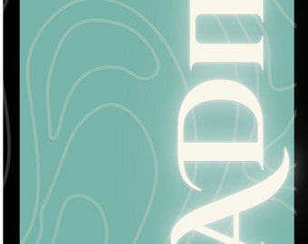 Funda de pizarra con inserto impreso (para funda de iPhone) - Sorority Swirls