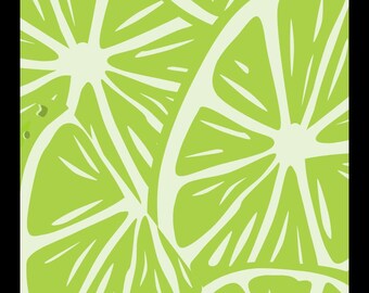 Funda de pizarra con inserto impreso (para funda de iPhone) - Lime Time