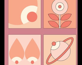 Funda de pizarra con inserto impreso (para funda de iPhone) - Eye of the Beholder