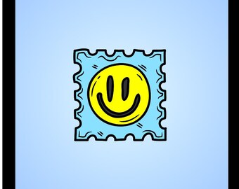 Funda de pizarra con inserto impreso (para funda de iPhone) - Happy Tab