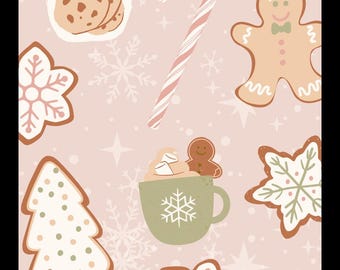 Inserto impreso para funda de pizarra (para funda de iPhone) - 'Tis the Season