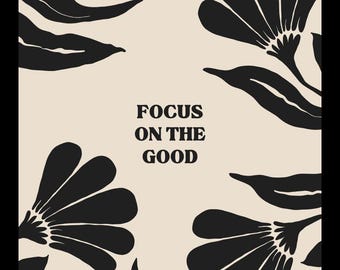 Funda de pizarra con inserto impreso (para funda de iPhone) - Focus on the Good