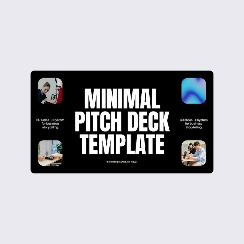 Minimal Business Pitch Deck Canva Template: Slides for Startup ...