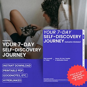 7-Tage Selbstfindungs-Tagebuch: Arbeitsbuch für persönliches Wachstum (PDF)