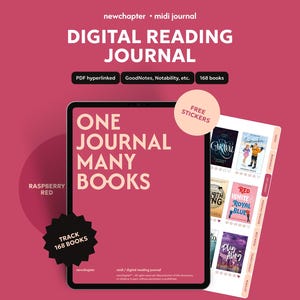 Digital Reading Journal: Book Tracker, Goodnotes Planner (PDF)