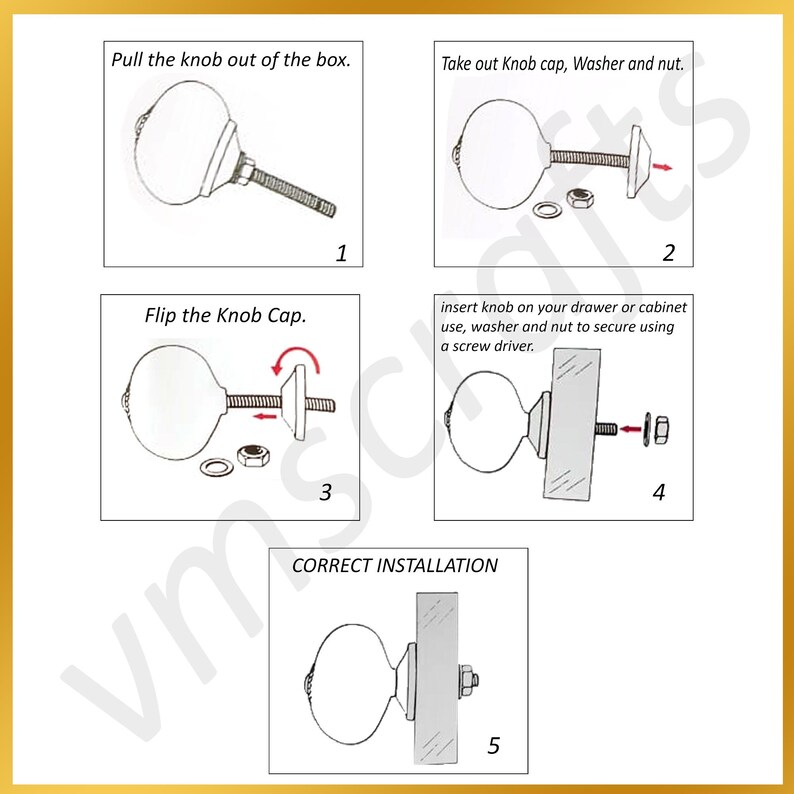 Set of 10 Vintage Ceramic Knobs, Multicolor Hand-Painted Boho Drawer Pulls, Antique Cabinet, Dresser, Desk Handles for Home & Kitchen Decor