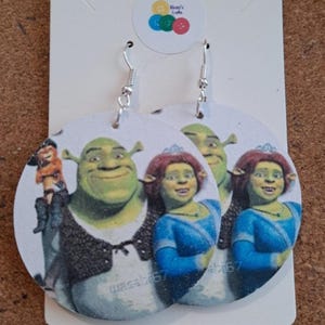 Shrek Earrings in Many Different Designs
