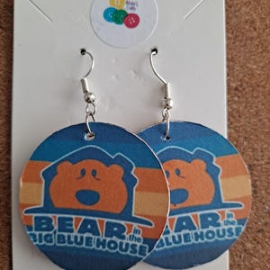 Bear in the Big Blue House Earrings in Many Different Designs