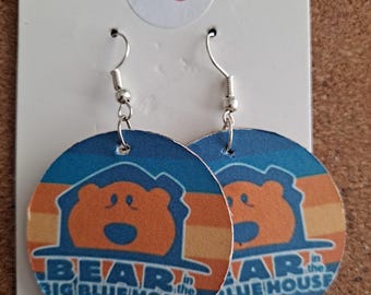 Bär im großen blauen Haus Ohrringe in vielen Verschiedenen Designs
