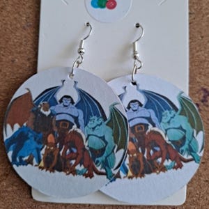 Gargoyles Cartoon Earrings in Many Different Designs