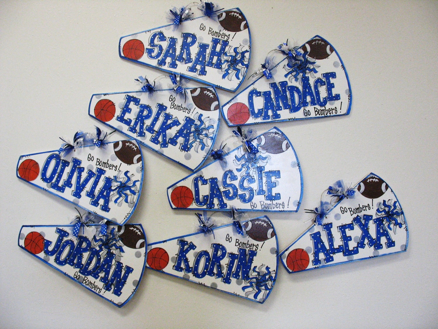 Megaphone personalized cheer Etsy