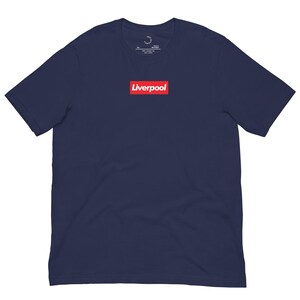 Liverpool T-Shirt Box (Blu navy) / Maglietta da calcio / Maglietta retrò Merch