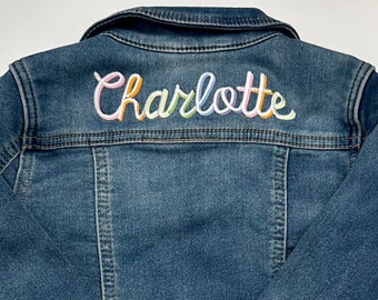 Custom Embroidered Toddler Jean Jacket