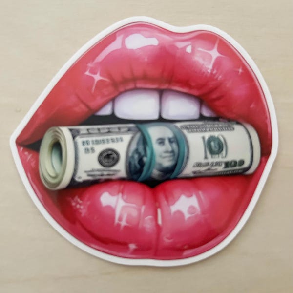 I Love Money Sticker