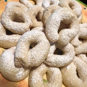 italian almond cookies, ideal for holidays, christmas get togethers, traditional European cookies free shipping TWO DOZEN cookies