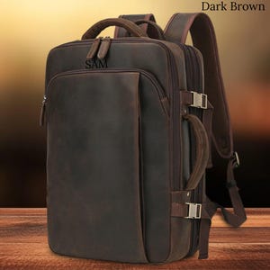 Laptop Backpack Men, Leather Office  Handbag ,School Bag, Shoulder backpack, Outdoor Travel Backpack, Personalized handbag, Rucksack Satchel