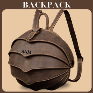 Mochila de cuero, Mochila escolar de cuero, Mochila de oficina para hombres, Bolso de hombro, Mochila de viaje de cuero de grano completo, Cartera, Mochila, Regalo