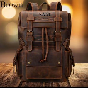 Office Backpack, Leather Laptop Bag, Men Backpack, Shoulder backpack, School Daypack, Mens Travel Backpack, Rucksack, Satchel, Gift For Him