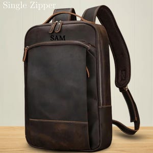 Leather laptop backpack,  Backpack office backpack School Bag Travel Backpack shoulder bag Leather bag men bag shoulder bag gift for him her