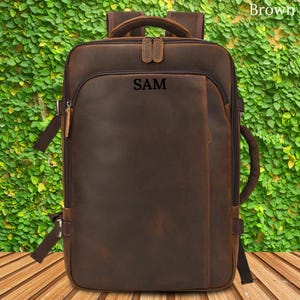 Laptop Backpack Men, Leather Office  Handbag ,School Bag, Shoulder backpack, Outdoor Travel Backpack, Personalized handbag, Rucksack Satchel