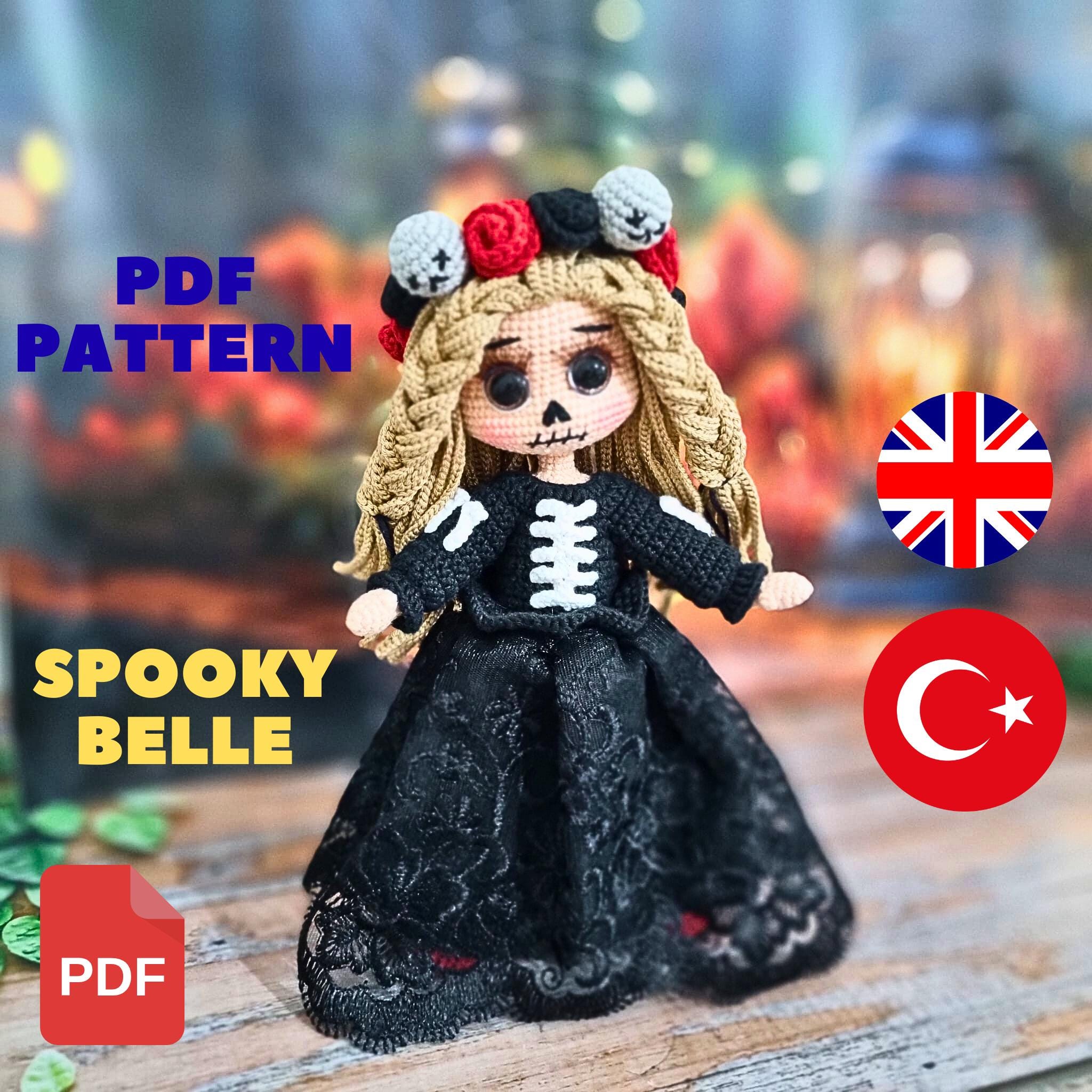 Spooky Belle Amigurumi Doll