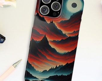 Midnight Sky iPhone Case | Abstract Celestial Art, Slim Phone Cover