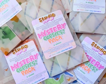 Oopsie Mystery Sticker Pack B-Grade | Colorful Kawaii Sticker Grab Bag | Imperfect Stickers Bundle