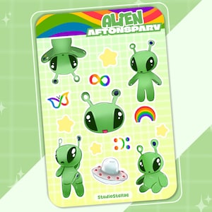 Arkusz naklejek Aftonsparv Alien – matowy winyl