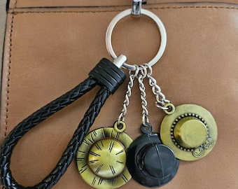 Anime Three Brothers One Piece Clip Keychain Set. Ships from USA.