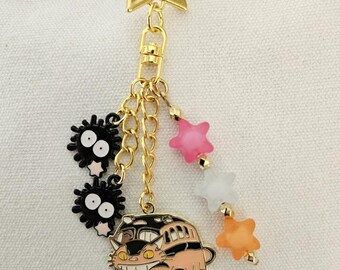 Totoro Catbus Ruß Sprite Stern Charm Clip, Rucksack Taschenzubehör