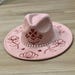 Floral Pink Wide Brim Hat - Etsy