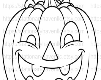 Dibujos para colorear de calabazas de Halloween: 20 hojas de actividades para niños (PDF imprimible)