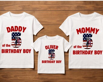 Captain America Birthday Shirt: Family Matching Tees