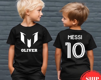 Kids Lionel Messi Shirt: Soccer Team Tee