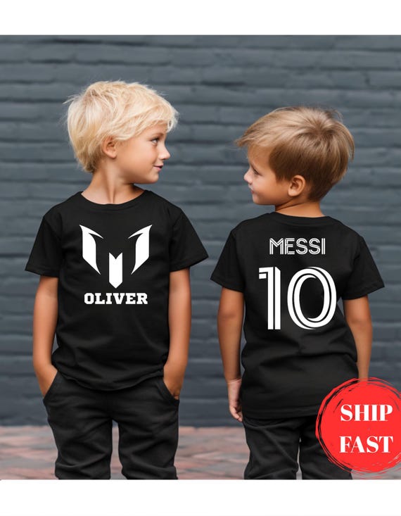 Kids Lionel Messi Shirt: Soccer Team Tee