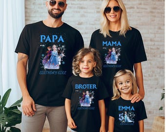 Frozen Birthday Shirt: Custom Elsa Family Party Tee