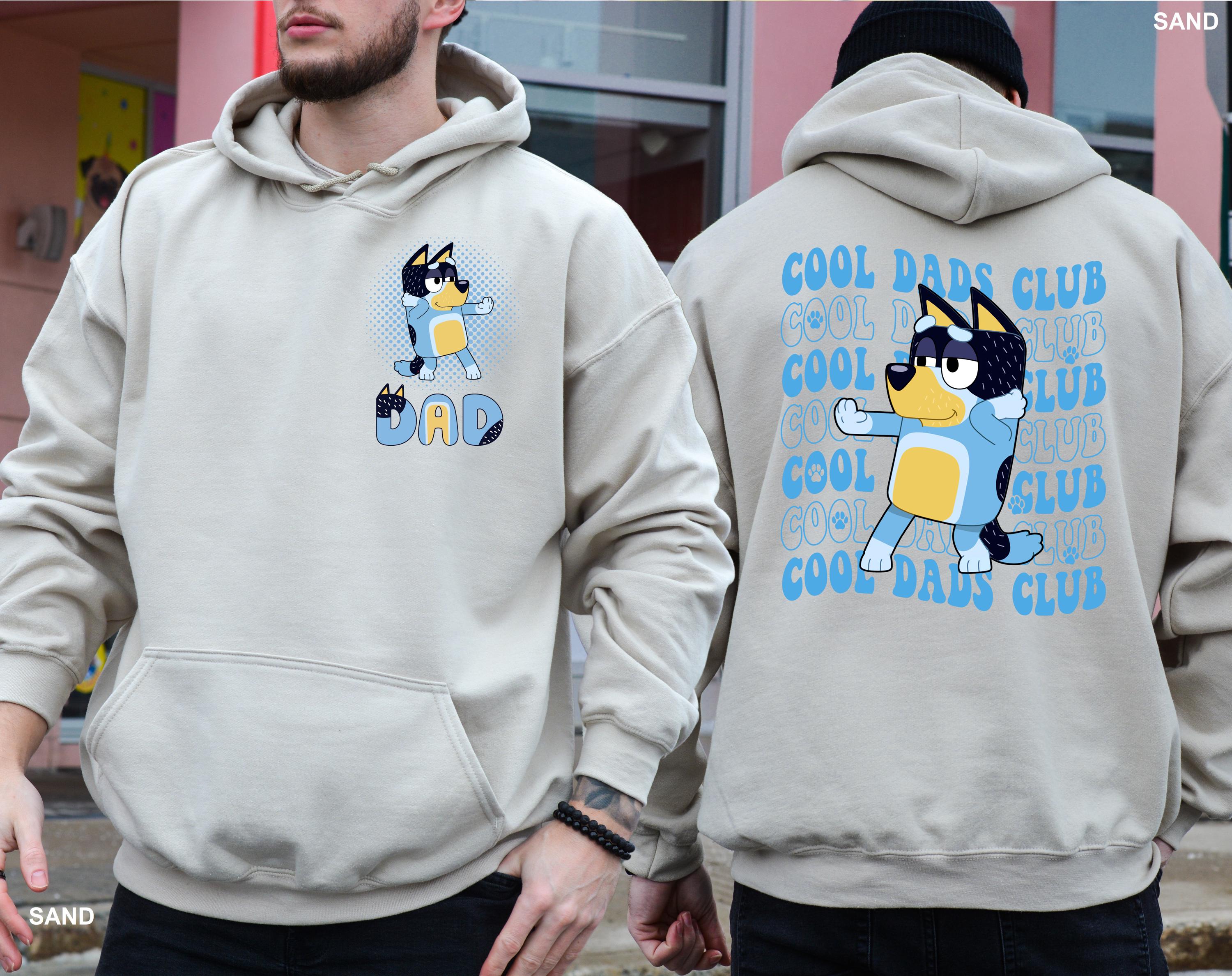 Bluey Cool Dad Club Hoodie, Bandit Cool Dad Club Hoodie, Bandit Heeler Sweatshirt, Dad Birthday Gift, Bluey Bandit Family Sweatshirt