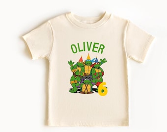 Custom Turtles Birthday Boy Shirt: Matching Party Tee