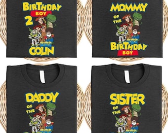 Toy Story Birthday Boy T-Shirt, Custom Family Matching Tee