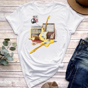 Funny Guitar T-Shirt: Musician Gift Tee
