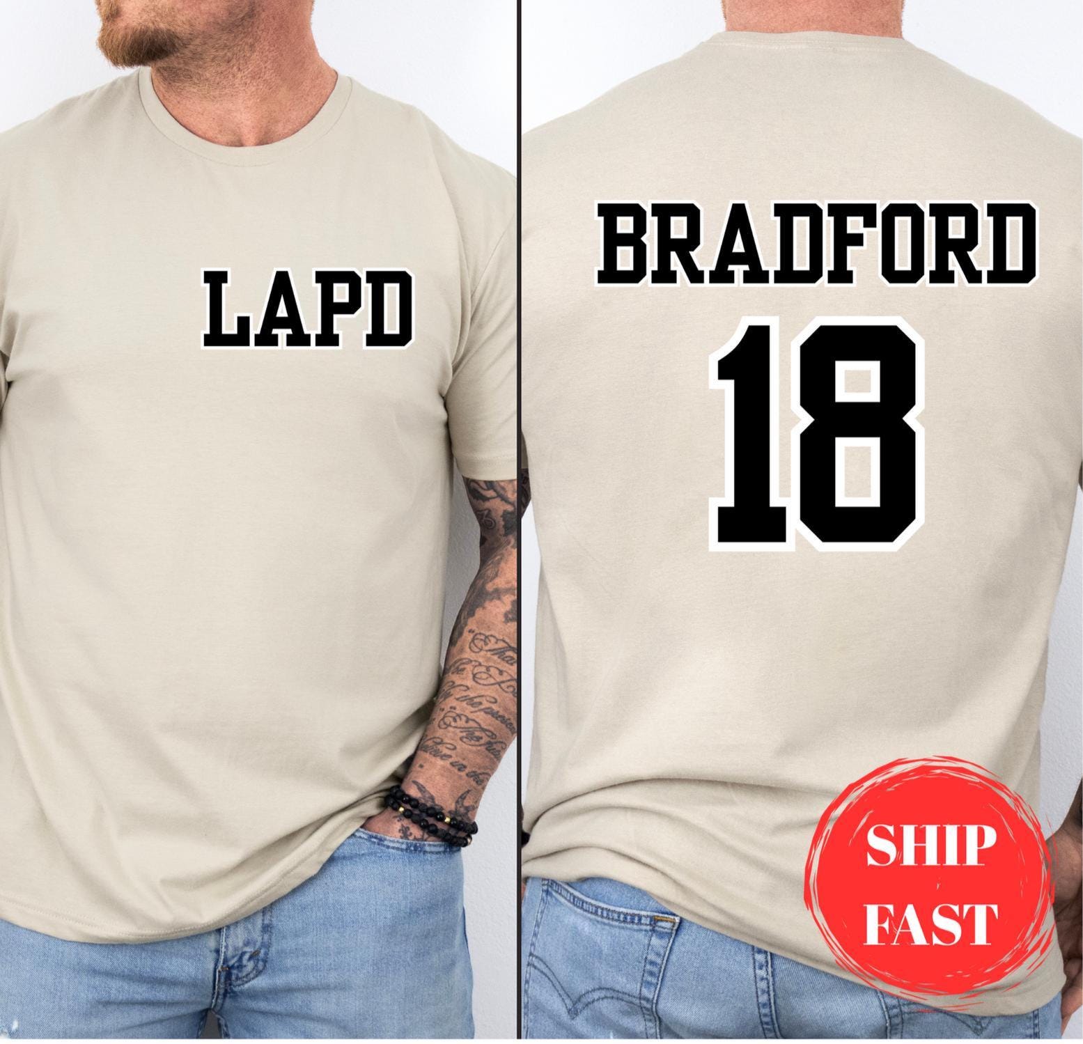 The Rookie LAPD T-shirt, Tim Bradford, Miles Penn, Lucy Chen