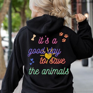 Vet Tech Sweatshirt: Save Animals Hoodie, Personalized Vet Gift
