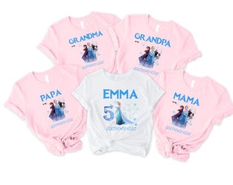Personalized Frozen Birthday Shirt: Elsa Family Party Tee