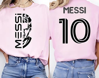Lionel Messi #10 Soccer T-Shirt: Kids & Adult Football Tee