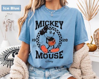 Comfort Colors Vintage Mickey Mouse T-Shirt, Retro Disney Trip Shirt