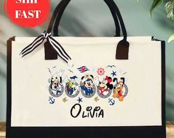 Custom Disney Cruise Tote Bag – Personalized Family Vacation Bag