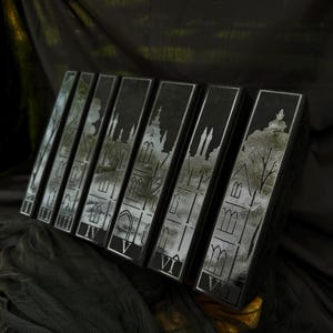 Blvck x Mvlfoy Dark Magic HP Book Set | Faux Suede covered rebound hardback books | Handmade