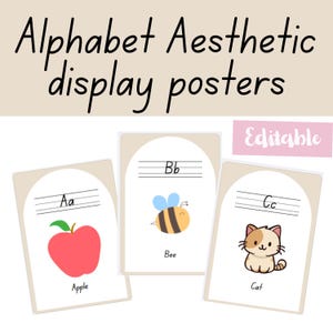 Classroom Alphabet Posters | Alphabet Display | Alphabet Posters | Kindergarten | Colorful Classroom Decor | Primary Classroom.